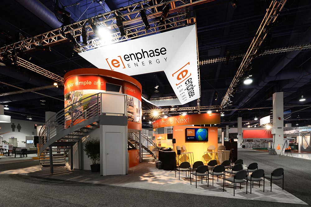 A ProExhibits-designed display for Enphase Energy