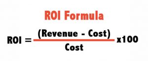 The formula for calculating trade show ROI